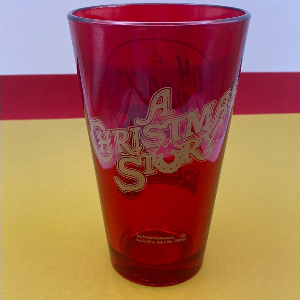 “Oh Fudge!” A Christmas Story Soap Connoisseur Ralphie Parker Red Yellow Glass